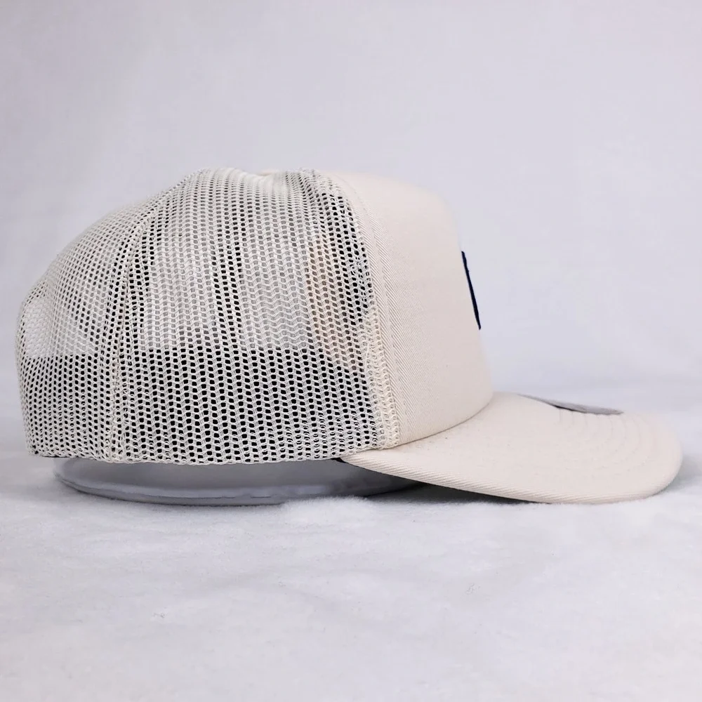 Dallas Mavs Mitchell & Ness NBA Foam Trucker Hat Cap 3D Logo Cream NWT